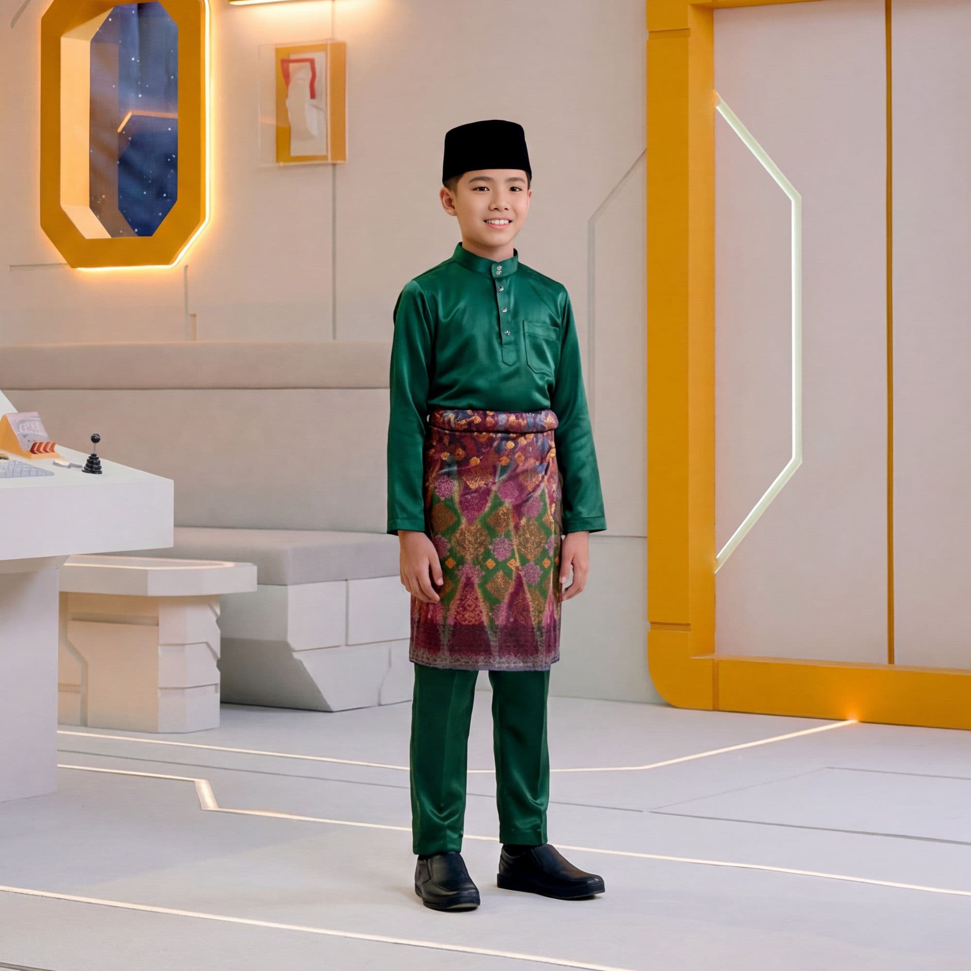 Baju Melayu Kids (Tema Hijau)