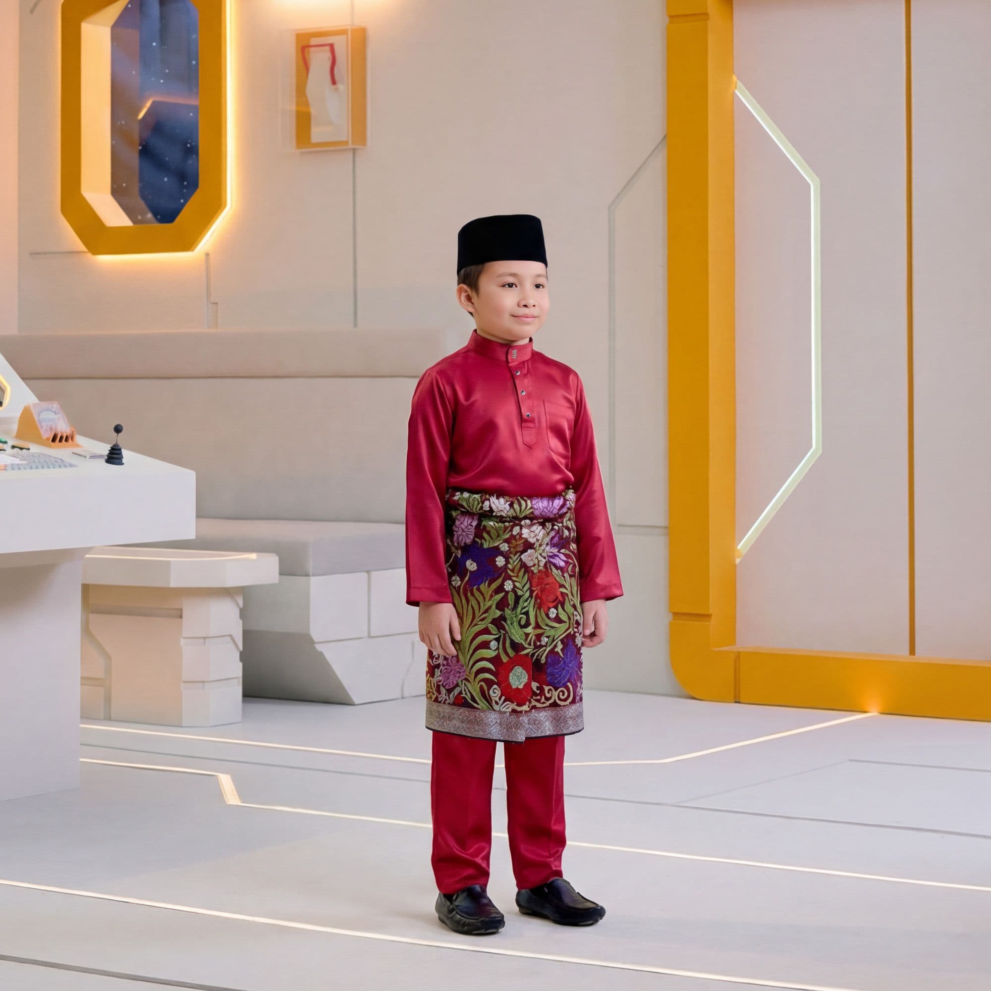 Baju Melayu Kids (Tema Merah)